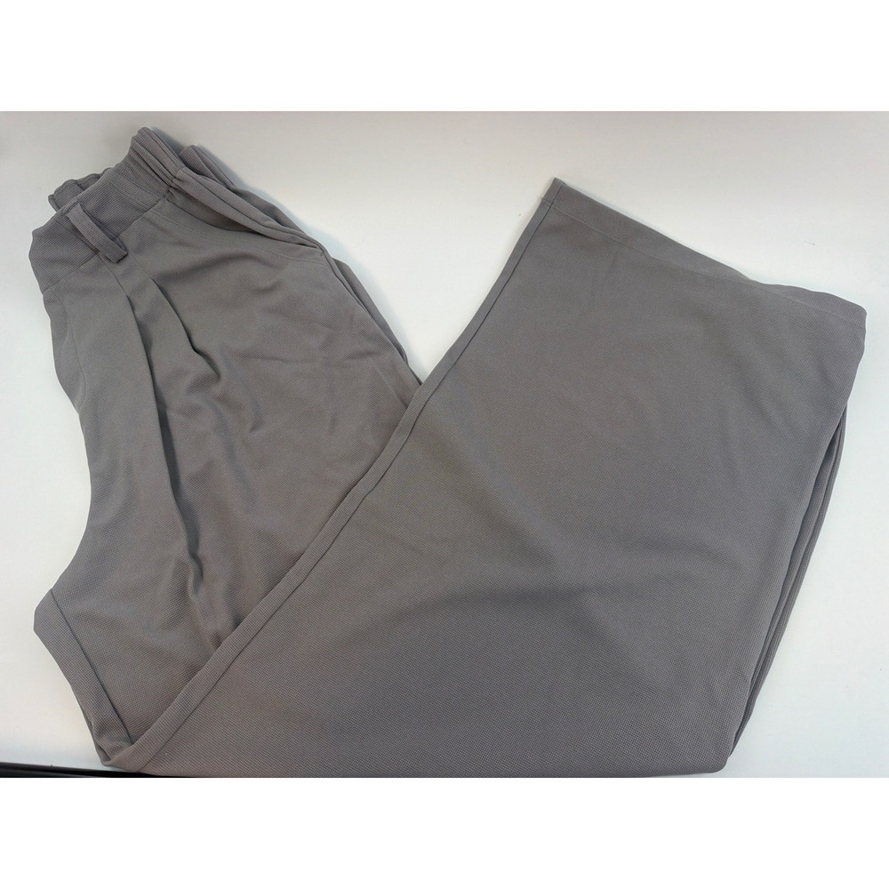 Halara Grey Wide Leg Pleated Trousers High Waist Extra Tall Large NWT